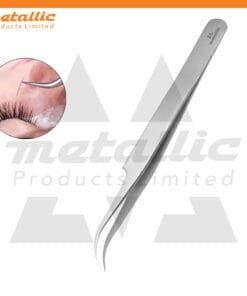 Semi Curved Lash Extension Tweezer – a professional stainless steel eyelash applicator tool for classic, volume, and lash fanning extensions