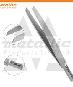 Hybrid Eyebrow Tweezers Slanted Tip with Comb 2 in 1 Tools Shaping Ingrown Hairs