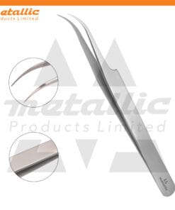 Semi Curved Lash Extension Tweezer – a professional stainless steel eyelash applicator tool for classic, volume, and lash fanning extensions