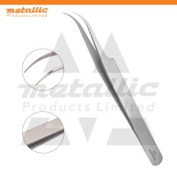 Semi Curved Lash Extension Tweezer – a professional stainless steel eyelash applicator tool for classic, volume, and lash fanning extensions