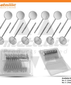 Dental Mouth Mirror No #4 22mm Pack of 12pcs for Cone Socket Handle - Professional Oral Examination Mirrors
