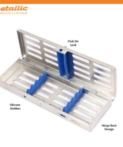 Slim Rack Instrument Cassette for 5 Pieces – Stainless Steel Dental Scaler Holder UK