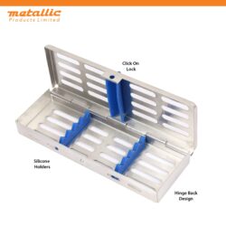 Slim Rack Instrument Cassette for 5 Pieces – Stainless Steel Dental Scaler Holder UK