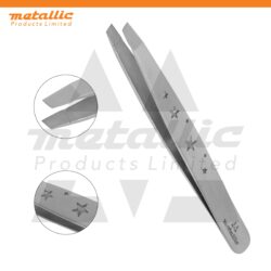Professional Eyebrow Slant Tip Tweezers – Stainless Steel Hair Removal Tool