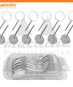High-quality stainless steel dental mouth mirror No #5 (24mm), single sided, pack of 12 – durable, sterilizable & ideal for professionals.