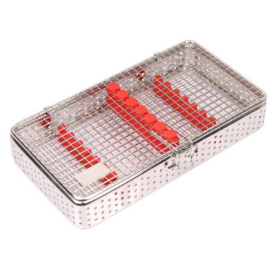 Mesh Cassette for Dental Instruments with Silicone Pad (7 Tools)