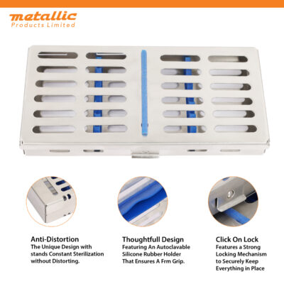 Specialized Cassette for 7 Pcs Instruments with Slim Rack for Scalers