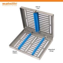 Professional Cassette for 10 Tools with Blue Silicone & Folding Rack