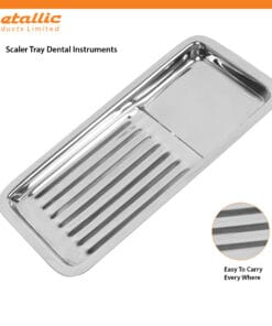 Instruments Single Sided End Scalers Tray 18cm – Premium Stainless Steel Tray