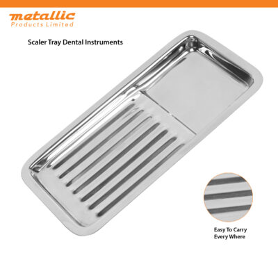 Instruments Single Sided End Scalers Tray 18cm – Premium Stainless Steel Tray
