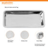 Stainless Steel Instruments Tray 18 cm – Medical, Dental, Beauty & Lab Use
