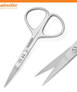 Professional 10cm Straight Cuticle Trimming Scissors UK – Stainless Steel Special Ring Tool