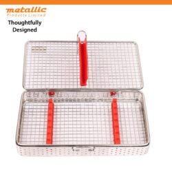 Mesh Cassette for Dental Instruments with Silicone Pad (7 Tools)