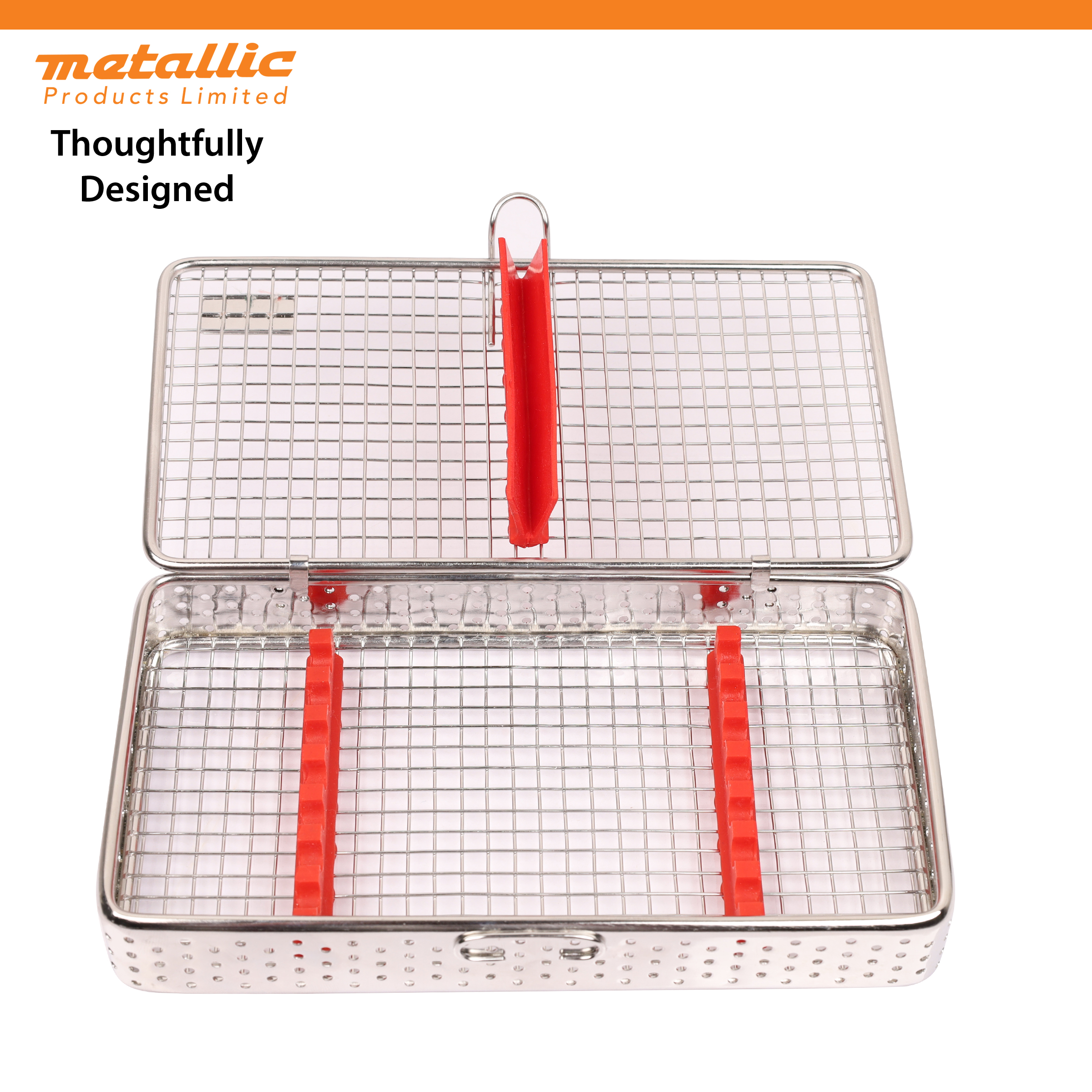 Mesh Cassette for Dental Instruments with Silicone Pad (7 Tools)