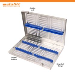 High-Quality Cassette for 20 Tools with Blue Silicone and Removable Rack
