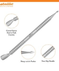salon manicure tools UK, nail technician cuticle tool, best cuticle pusher for professionals, nail salon cuticle knife, precision cuticle cleaner, manicure pedicure tools UK, stainless steel manicure kit, professional nail care tools UK