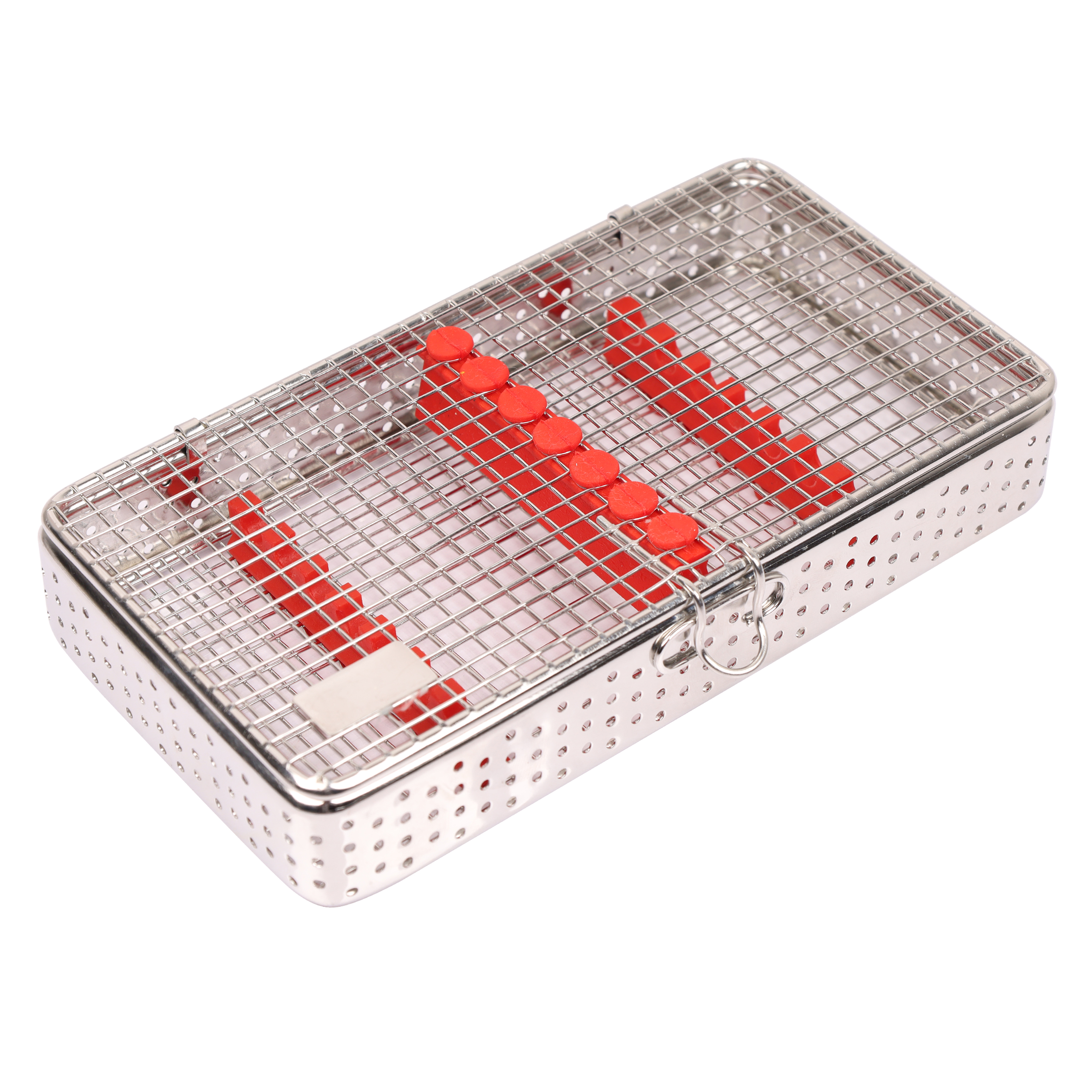 Mesh Cassette for Dental Instruments with Silicone Pad (7 Tools)