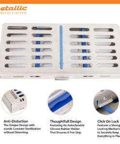 Specialized Cassette for 7 Pcs Instruments with Slim Rack for Scalers