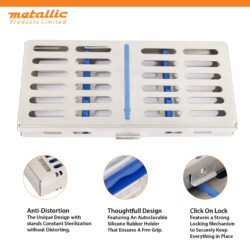 Specialized Cassette for 7 Pcs Instruments with Slim Rack for Scalers