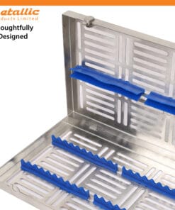 High-Quality Cassette for 20 Tools with Blue Silicone and Removable Rack