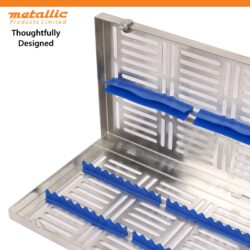 High-Quality Cassette for 20 Tools with Blue Silicone and Removable Rack