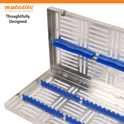 High-Quality Cassette for 20 Tools with Blue Silicone and Removable Rack