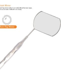 Half-Moon Eyelash Extension Mirror – Stainless Steel Lash Tool for UK Salons & Spa Professionals