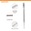 dual ended cuticle pusher uk, cuticle pusher with ingrown lifter, stainless steel cuticle lifter uk, ingrown nail lifter tool, dual sided nail cuticle tool, professional cuticle lifter uk, rust resistant cuticle pusher, ergonomic cuticle tool uk