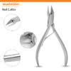 heavy duty toenail clipper UK, podiatry toenail cutter, chiropody nail tools, ingrown toenail clipper stainless steel, precision side nail cutter UK, curved cuticle scissors UK