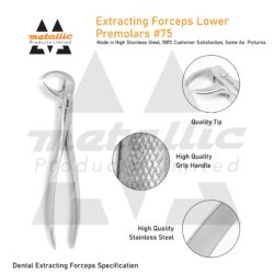 Extracting Forceps Lower Premolars #75 – Dental Instrument