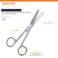 Surgical Scissors B/B 14.5cm STR