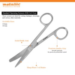 Alternative view of Surgical Scissors S/B 13cm Curved | Stainless Steel