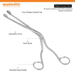 Magill Forceps 25cm – Precision Airway Management Tool