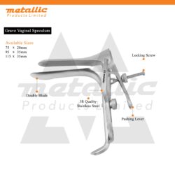 Grave Vaginal Clamp Small – Stainless Steel Gynecological Instrument