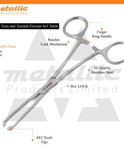 Allis Tissue Forceps 4x5T 25cm – Precision Surgical Instrument