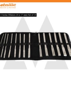 Hegar Urethral Dilator Set, 14 Pcs – OB/GYN Single-Ended Metal Dilators (4 mm to 17 mm)