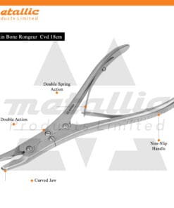 Ruskin Bone Rongeur Forceps 18cm – Precision Surgical Instrument