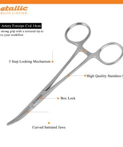 Kelly Artery Forceps 14cm CVD – Precision Surgical Instrument