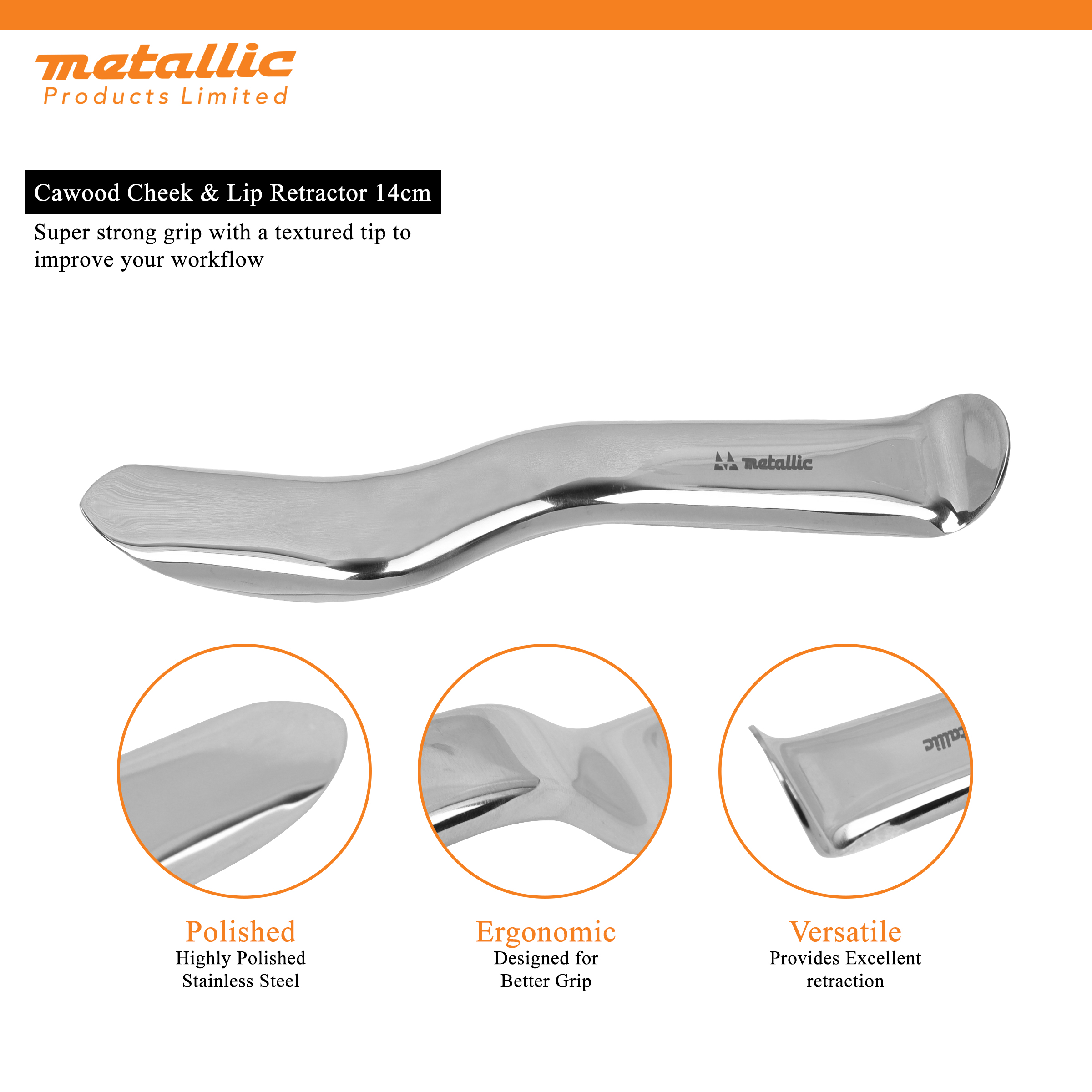 Cawood Cheek & Lip Retractor 14cm