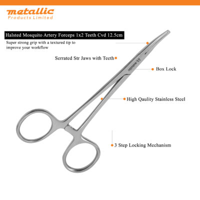 Mosquito Artery Forceps 12.5cm CVD 1x2T