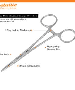 Mosquito Artery Forceps 12.5cm STR