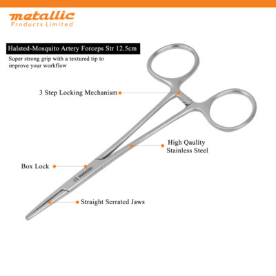 Mosquito Artery Forceps 12.5cm STR