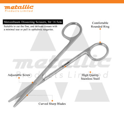 Metzenbaum Scissors 14cm STR