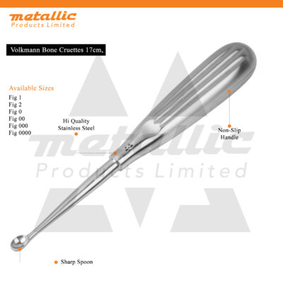 Volkmann Bone Curette 17cm Fig.2 – Precision Surgical Instrument