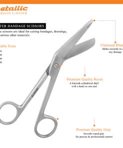 Lister Bandage Scissors 15cm – Safe & Precise Bandage Removal