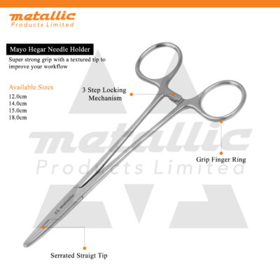Needle Holder 15cm – Precision & Secure Suturing
