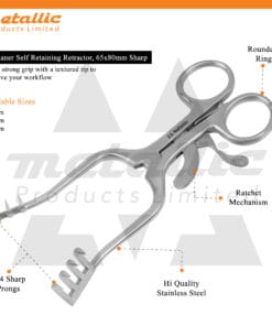 Weitlaner Retractor Sharp 16cm