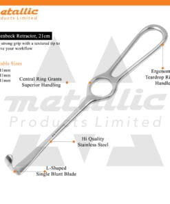 Langenbeck Retractor 21cm 40x11mm