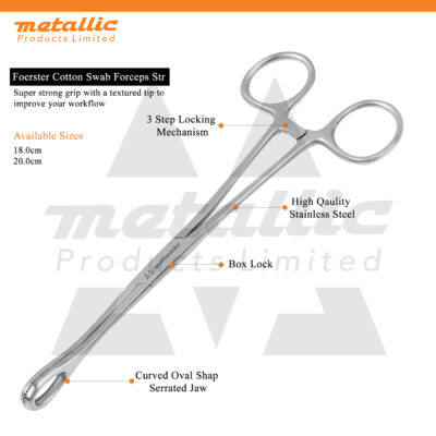 Sponge Dressing Forceps 18cm – Precision & Sterile Handling