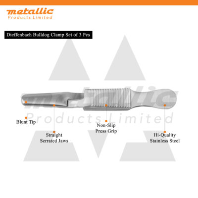 Bulldog Clamp Set of 3pcs – Precision Surgical Control
